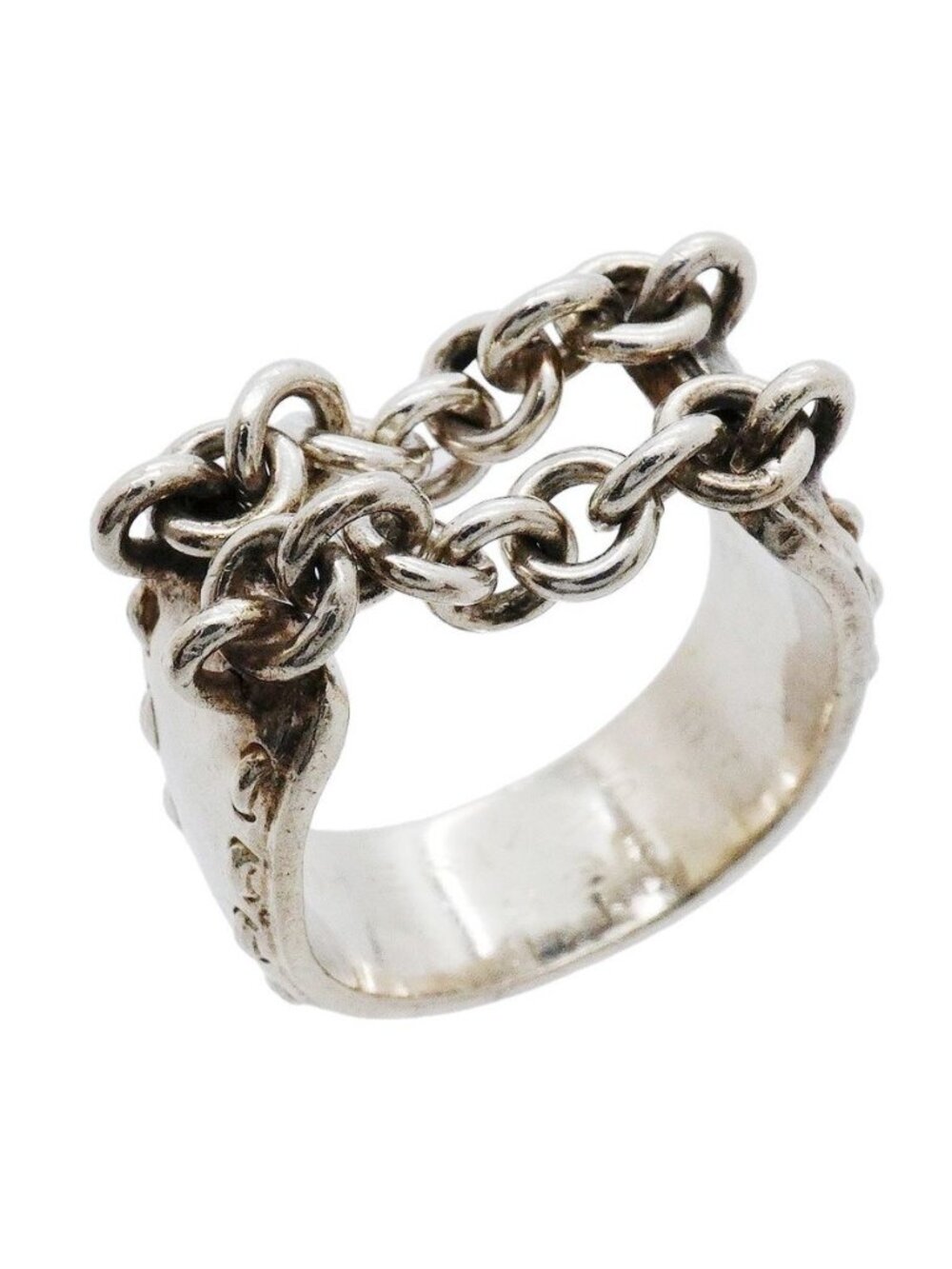 Hermes Ring Mexico Chain 925 Sterling Silver